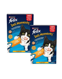 FELIX DeliMoments Chicken 8x10g s kuřetem, krémové pochoutky pro kočky