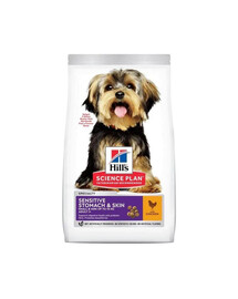 HILL'S Science Plan Adult Small Mini Sensitive Stomach and Skin Chicken 6 kg kuřecí, pro citlivé psy malých a miniaturkových plemen