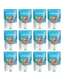 SCHESIR Tuňák v želé pro kočky 12x85 g