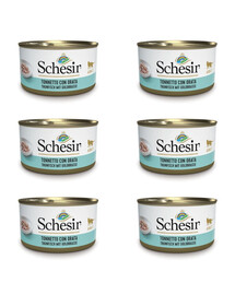 SCHESIR Mořské speciality Tuňák s mořskou pražmou 6x85 g