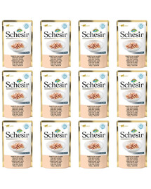 SCHESIR Tuňák s lososem 12x50g