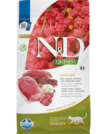 FARMINA N&D Quinoa Cat Urinary Duck 1,5 kg krmivo pro kočky na podporu močových cest