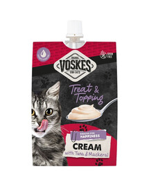 VOSKES Cream with Tuna and Mackerel 90 g krém s tuňákem a makrelou pro kočky