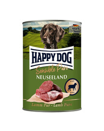 HAPPY DOG Sensible Pure Novozélandské jehněčí 400g mokré krmivo pro psy