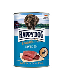 HAPPY DOG Sensible Pure Sweden Venison 400 g mokré krmivo pro psy