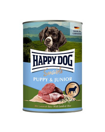 HAPPY DOG Sensible Puppy Junior Jehněčí a rýže 400 g konzerva pro štěňata a mladé psy