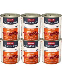ANIMONDA GranCarno zestaw z wołowiną i kurczakiem 6 x 800 g