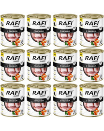 RAFI Classic s drůbeží 12x800 g konzervy pro psy