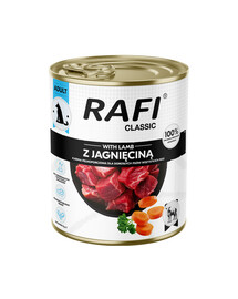 RAFI Classic s jehněčím 800 g konzerva pro psy