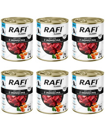 RAFI Classic s jehněčím 6x800 g konzervy pro psy