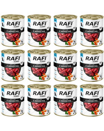 RAFI Classic s jehněčím 12x800 g konzervy pro psy