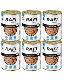RAFI Classic Jehněčí v omáčce 6x1240 g konzervy pro psy všech plemen
