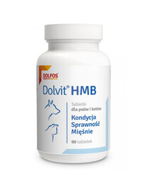 DOLFOS Dolvit HMB 90 tbl. Přípravek podporující svaly pro psy a kočky
