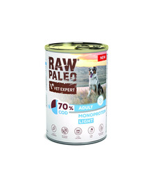RAW PALEO Monoprotein Light Cod Adult 400g treska, krmivo pro psy