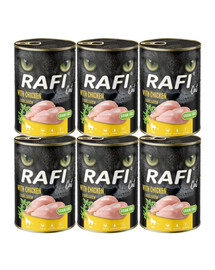 RAFI Cat Adult s kuřetem 6x400 g konzervy pro kočky