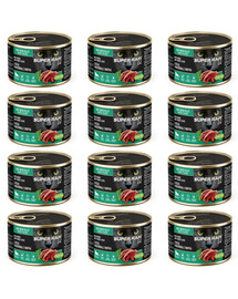 SUPER RAFI Cat s husím masem a krůtími játry 12x185g konzervy pro kastrované kočky