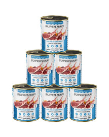 RAFI Super z jagnięciną i sercami z indyka 6x800g pasztet dla psów