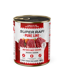 SUPER RAFI Pure Line hovězí s batáty 800g konzerva pro psy