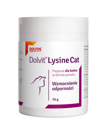 DOLFOS Dolvit Lysine Cat 70g L-lizina pro imunitu pro kočky