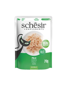 SCHESIR Complements Kuřecí v želé 70 g doplňkové krmivo pro kočky