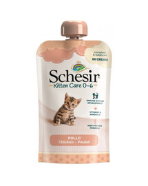 SCHESIR Kitten Care pasta z kuřete 150 g mokré krmivo pro koťata
