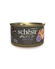 SCHESIR After Dark Kuřecí v kachním vývaru 80 g mokré krmivo pro kočky