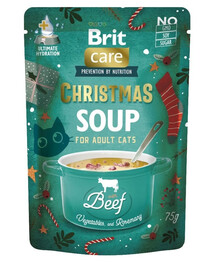 BRIT Care Cat Christmas Soup Beef 3x75g hovězí a zeleninová polévka pro kočky