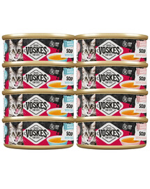VOSKES Soup Mix 8x50 g polévka s lososem a tuňákem pro kočky