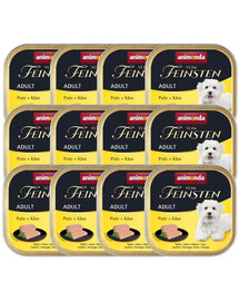 ANIMONDA Vom Feinsten Adult Paštika z krůty a sýra 12x150g pro psy