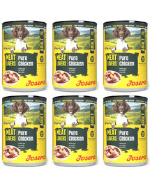 JOSERA Meat Lovers Pure Chicken 6x400 g kuřecí konzervy pro psy
