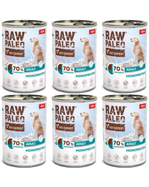 RAW PALEO Monoprotein Kangaroo Adult 6x400g s masem klokana, krmivo pro psy