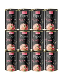 PIPER Animals Salmon 12x400 g s lososem, mokré krmivo pro kočky