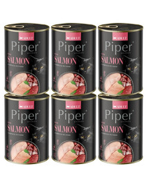 PIPER Animals Salmon 6x400 g s lososem, mokré krmivo pro kočky