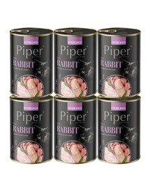 PIPER Animals Sterilised Rabbit 6x400 g s králíkem, mokré krmivo pro sterilizované kočky
