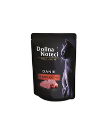 DOLINA NOTECI Premium z telecího masa 85 g kapsička pro kočky