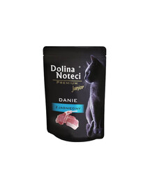 DOLINA NOTECI Premium Junior jehněčí jídlo 85 g mokré krmivo pro koťata