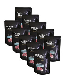 DOLINA NOTECI Premium Senior jídlo z jehněčího 10x85 g konzervy pro starší kočky