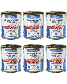 SUPER RAFI Pure Line jehněčí s batáty 6x800g konzervy pro psy