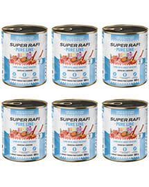SUPER RAFI Pure Line Junior jehněčí s batáty 6x800g konzervy pro štěňata a mladé psy