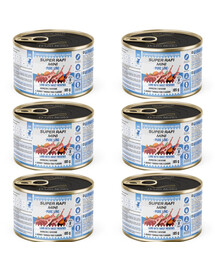 SUPER RAFI Mini Pure Line s jehněčím a batáty 6x185g konzervy pro psy malých plemen