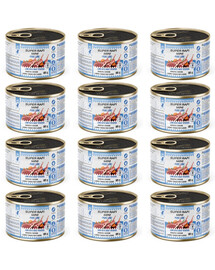 SUPER RAFI Mini Pure Line s jehněčím a batáty 12x185g konzervy pro psy malých plemen