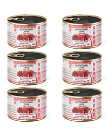 SUPER RAFI Mini Pure Line s hovězím masem a batáty 6x185g konzervy pro psy malých plemen