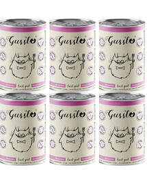 GUSSTO Cat Fresh Goat mokré krmivo pro kočky s kozím masem 6x400g