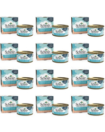 SCHESIR Tuňák s aloe vera pro koťata 12x85g