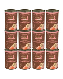 FITMIN Purity Puppy Chicken with Salmon 12x400 g kuřecí krmivo s lososem, pro štěňata