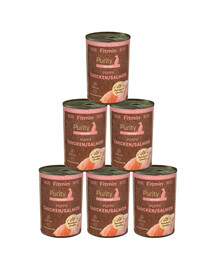 FITMIN Purity Puppy Chicken with Salmon 6x400 g kuřecí s lososem konzervy pro štěňata