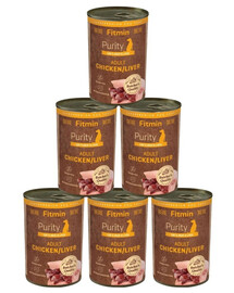 FITMIN Purity Adult Chicken with Liver 6x400 g kuřecí s játry konzervy pro psy