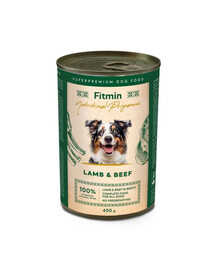 FITMIN Monoprotein Lamb and Beef 400 g s hovězím a jehněčím konzerva pro psy