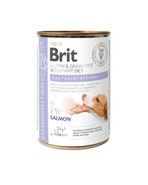 BRIT Veterinary Diet Gastrointestinal lososové krmivo pro psy s citlivým trávicím traktem 400 g