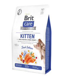 BRIT CARE Grain-Free Kitten Immunity 2 kg hypoalergenní krmivo pro koťata s lososem